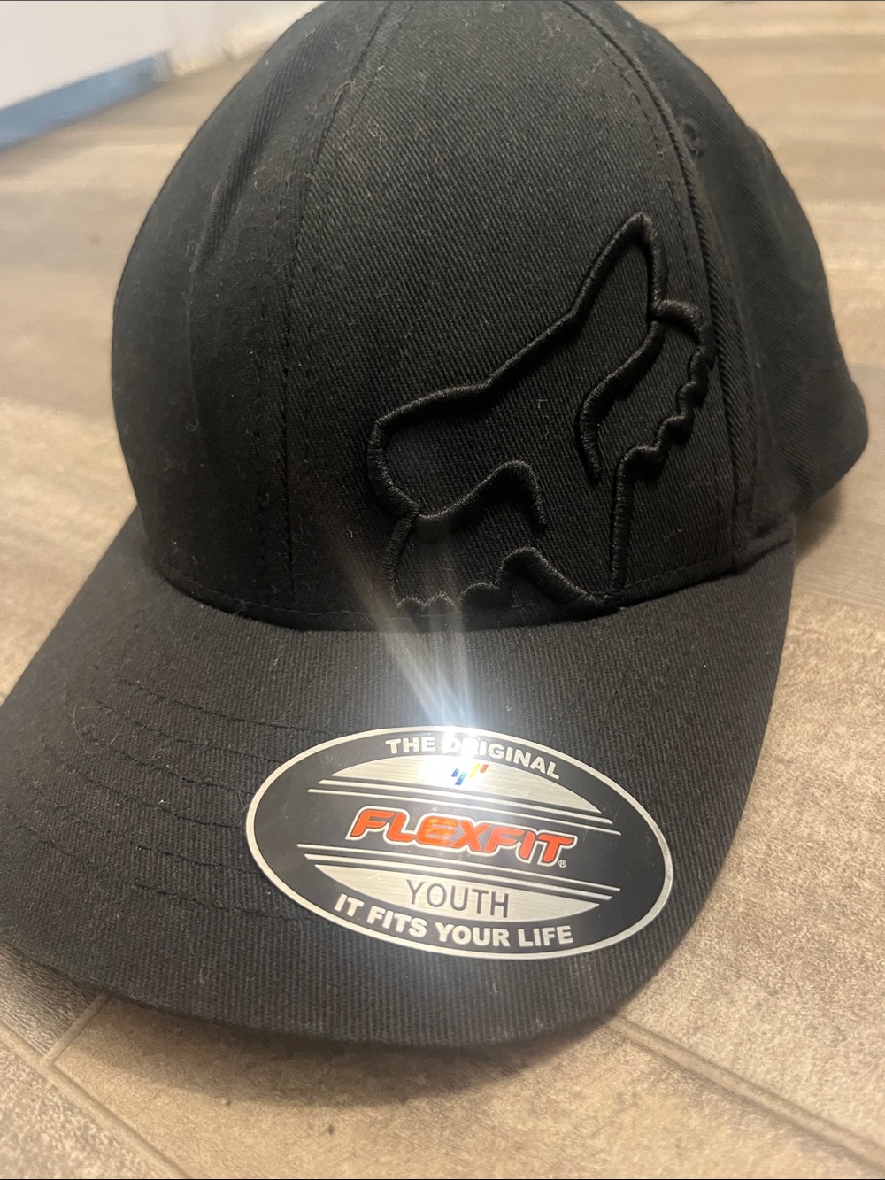 Fox Black Youth Flexfit Hat